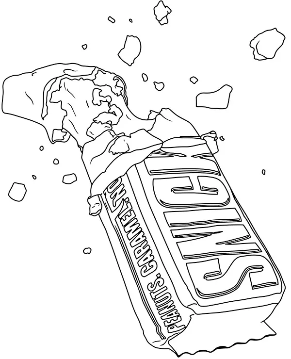 https://kolorowanki.site/wp content/uploads/2025/04/slodycze kolorowanka snickers