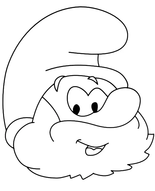 https://kolorowanki.site/wp content/uploads/2025/04/smerfy kolorowanki glowa papa smerf