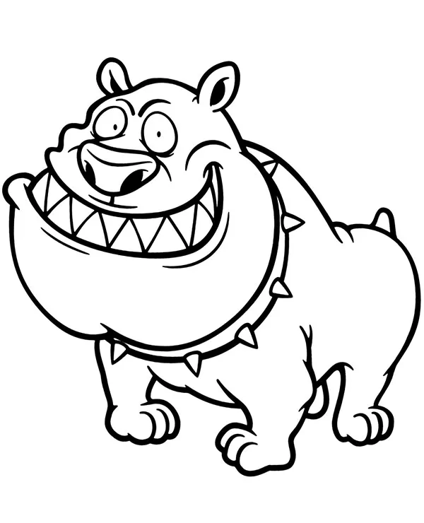 https://kolorowanki.site/wp content/uploads/2025/04/smieszna kolorowanka pies buldog