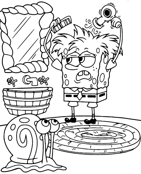 https://kolorowanki.site/wp content/uploads/2025/04/smieszna kolorowanka spogebob i gary