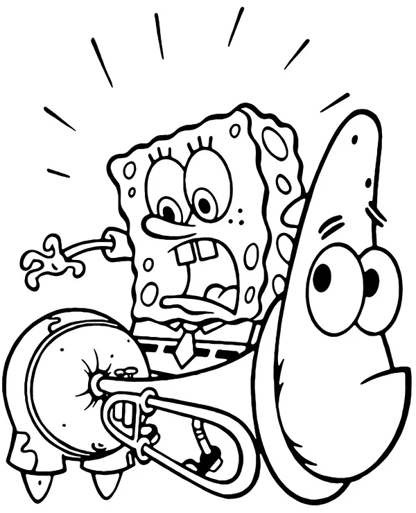 https://kolorowanki.site/wp content/uploads/2025/04/smieszna kolorowanka spogebob i patryk