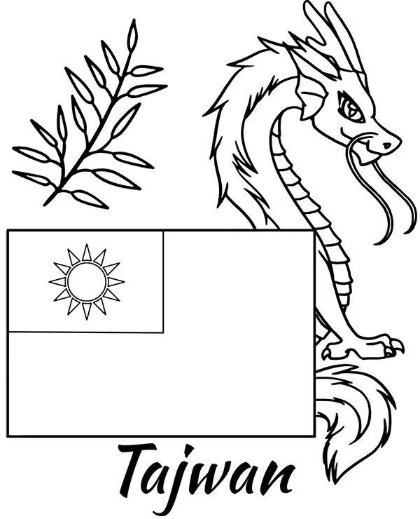 https://kolorowanki.site/wp content/uploads/2025/04/tajwan flaga kolorowanka smok