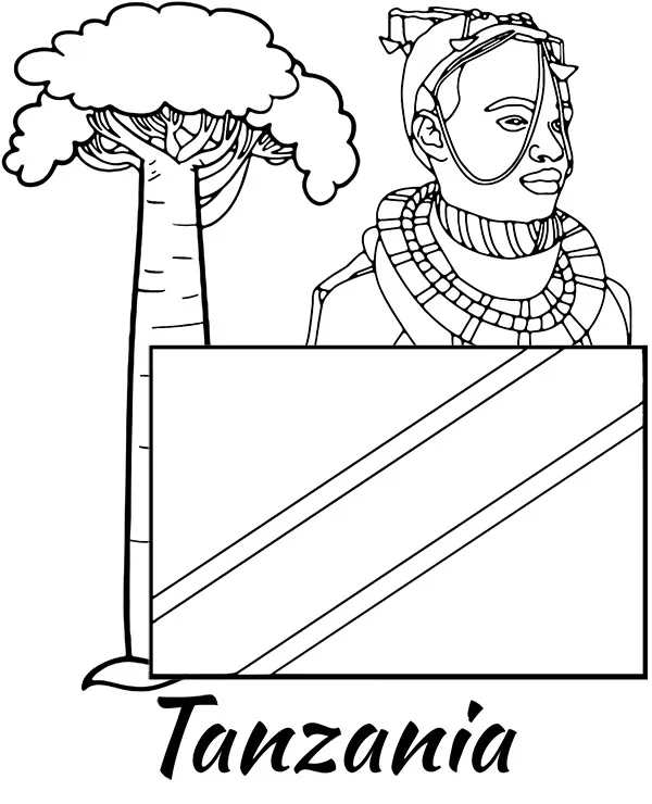 https://kolorowanki.site/wp content/uploads/2025/04/tanzania flaga kolorowanka