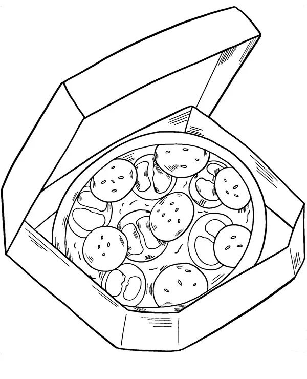 https://kolorowanki.site/wp content/uploads/2025/04/tlusty czwartek kolorowanka jedzenie pizza pudelko