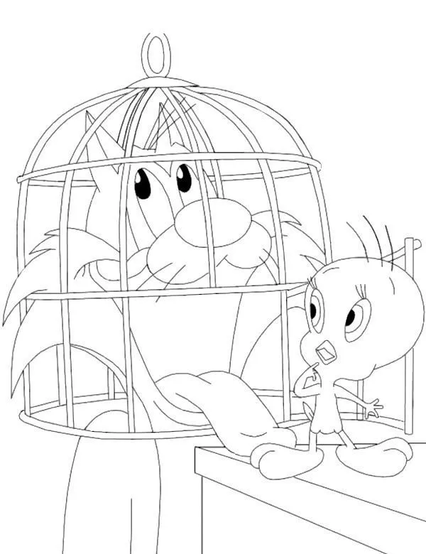 https://kolorowanki.site/wp content/uploads/2025/04/tweety malowanka dla dzieci 20