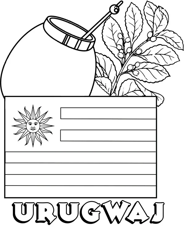 https://kolorowanki.site/wp content/uploads/2025/04/urugwaj flaga kolorowanka yerba mate