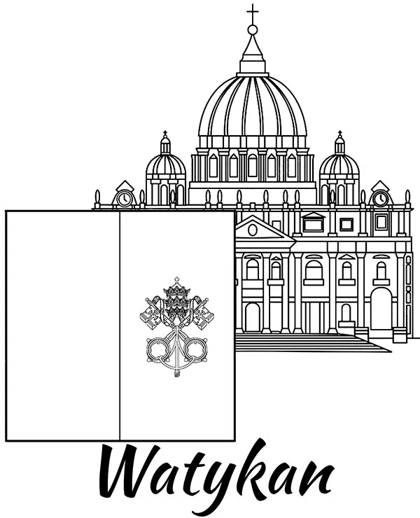 https://kolorowanki.site/wp content/uploads/2025/04/watykan flaga kolorowanka bazylika