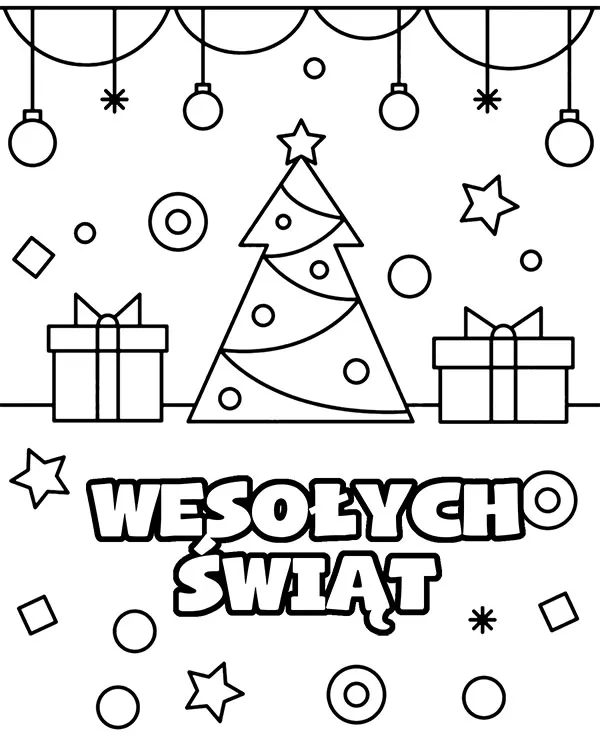 https://kolorowanki.site/wp content/uploads/2025/04/wesolych swiat kartka kolorowanka dekoracje