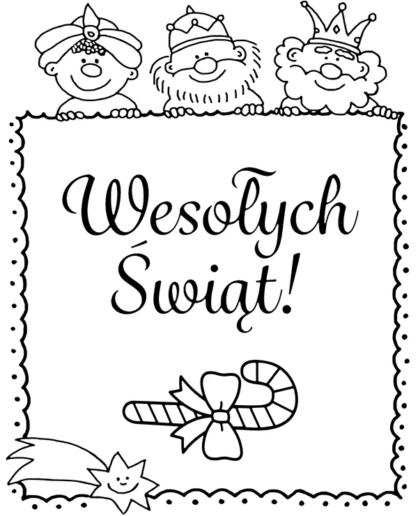 https://kolorowanki.site/wp content/uploads/2025/04/wesolych swiat trzej krolowie kartka swiateczna