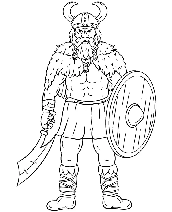 https://kolorowanki.site/wp content/uploads/2025/04/wiking wojownik kolorowanka