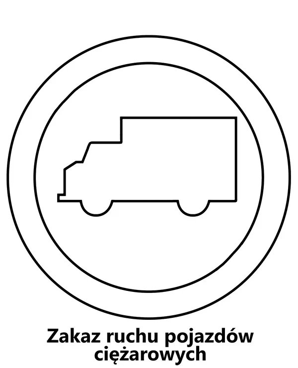 https://kolorowanki.site/wp content/uploads/2025/04/znak drogowy kolorowanka zakaz ruchu pojazdow ciezarowych