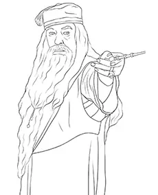 Albus Dumbledore kolorowanka mobile