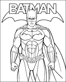 batman i napis kolorowanka