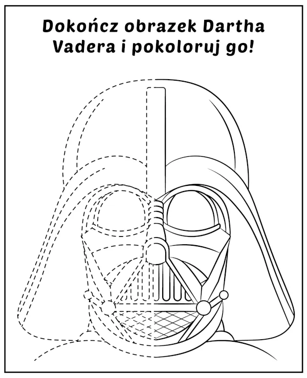 dokoncz obrazek vader zagadki star wars