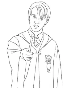 draco malfoy kolorowanka