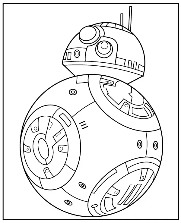 droid bb8 kolorowanki star wars