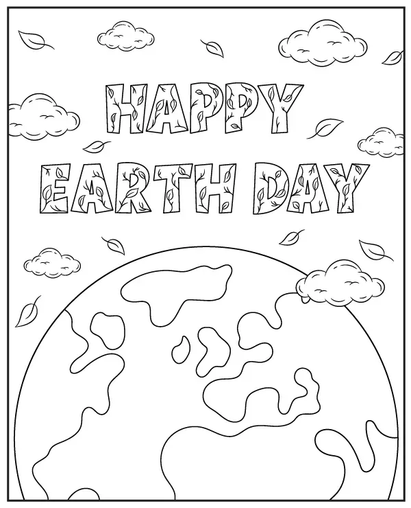 dzien ziemi kolorowanka earth day