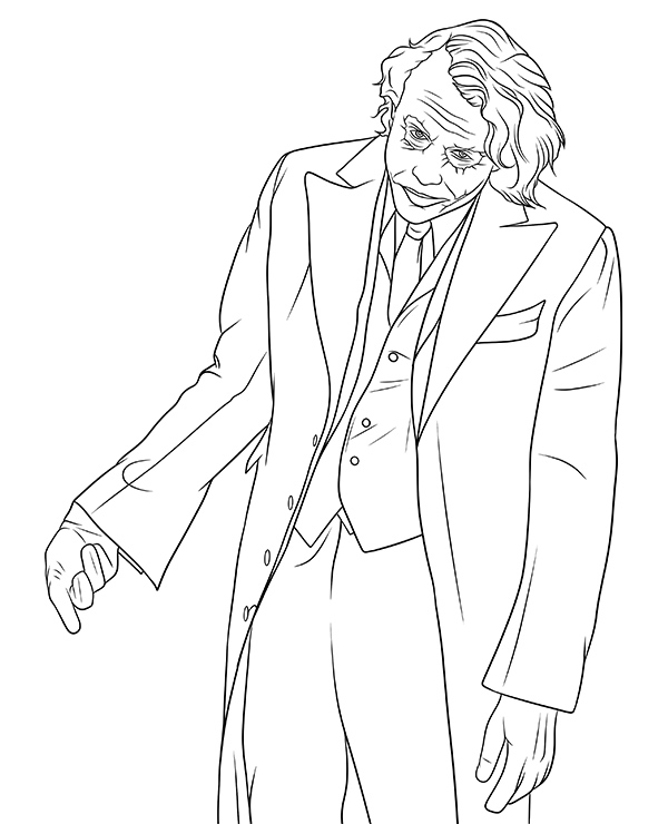 Heath Ledger kolorowanka joker