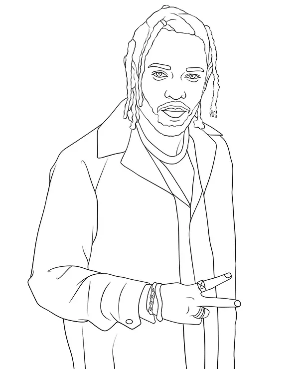 Kendrick Lamar kolorowanka