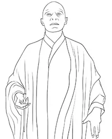 Lord Voldemort kolorowanka