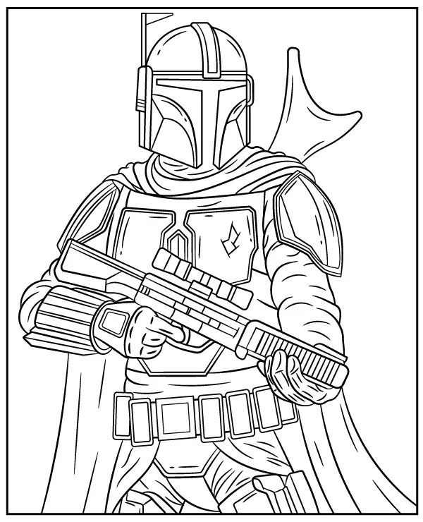 Mandalorian kolorowanki star wars