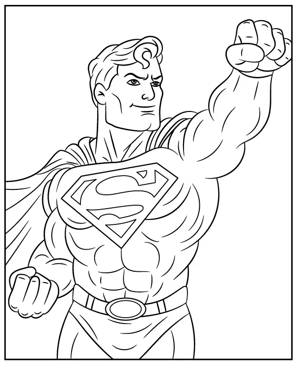 piesc superman kolorowanka do druku