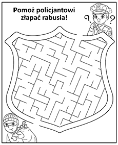 pomoz policjantowi zlapac rabusia labirynt
