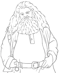 https://kolorowanki.site/wp content/uploads/2025/04/Rubeus Hagrid kolorowanka