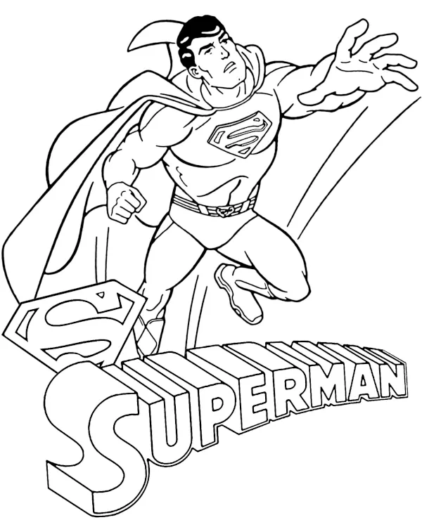 https://kolorowanki.site/wp content/uploads/2025/04/superman man of steel kolorowanka