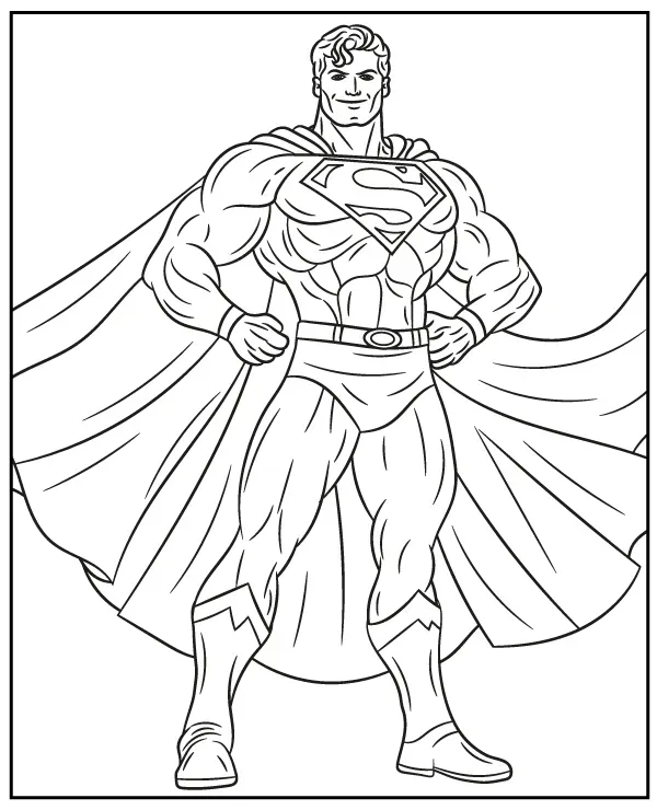 https://kolorowanki.site/wp content/uploads/2025/04/sylwetka superman kolorowanka do druku