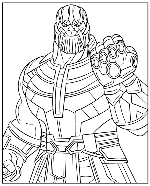 https://kolorowanki.site/wp content/uploads/2025/04/Thanos kolorowanka Marvel Avengers