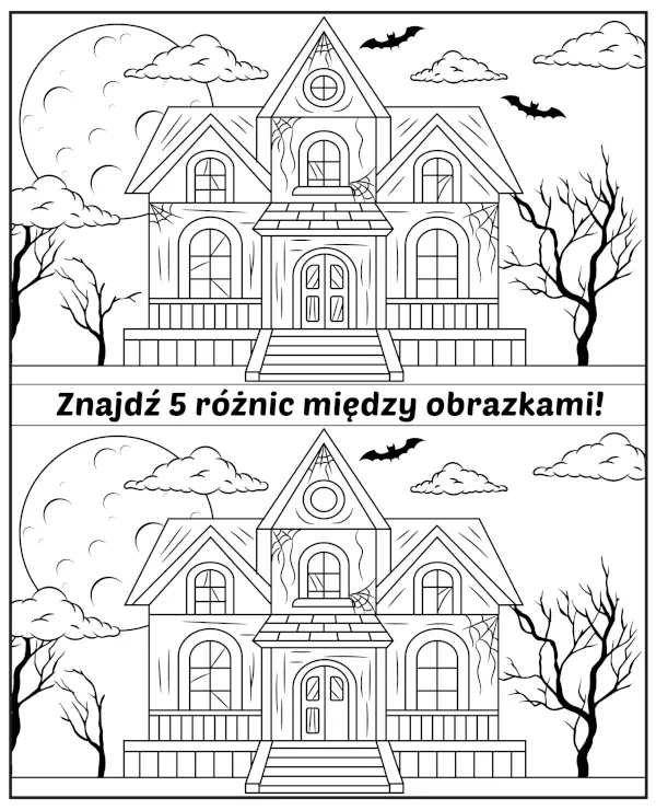 https://kolorowanki.site/wp content/uploads/2025/04/znajdz 5 roznic nawiedzony dwor zagadka halloween