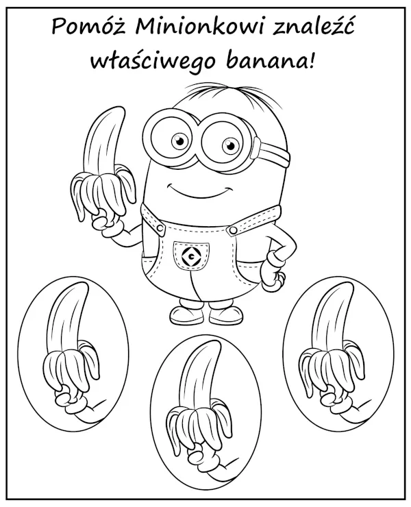 https://kolorowanki.site/wp content/uploads/2025/04/znajdz wlasciwego banana minionka